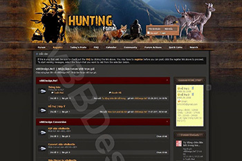 Skin Hunting - Skin cho forum về động vật - Skin forum săn bắn