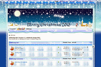 Skin vbb Noel Băng Đăng - Merry Christmas vBullentin Style 4.2