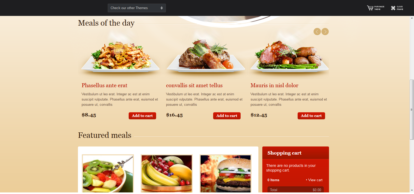 Nhận làm website giới thiệu nhà hàng, quán ăn