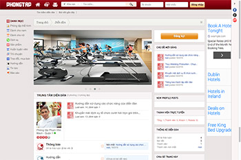 Xenforo Style forum phòng tập GYM - Style Facebook Red